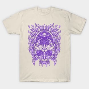 Universe Geometric Horned Skull T-Shirt